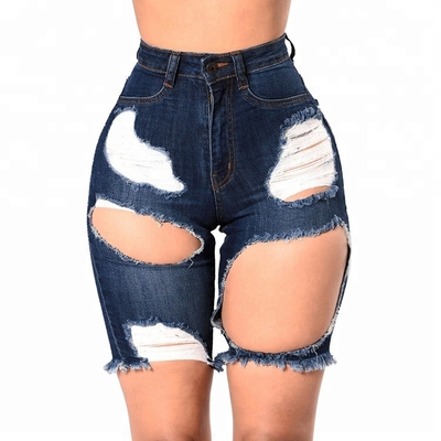Eco - Jean para mujer amistoso pone en cortocircuito pantalones cortos de la longitud de la rodilla de las señoras